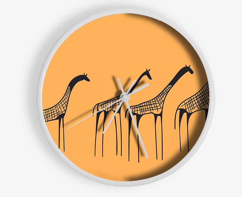 African Giraffe Clock - Wallart-Direct UK