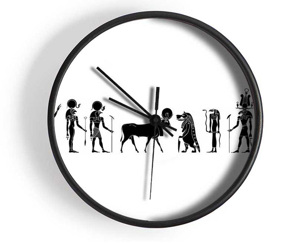 All The Egyptian Gods Clock - Wallart-Direct UK