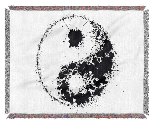 Yin Yang Splash Woven Blanket