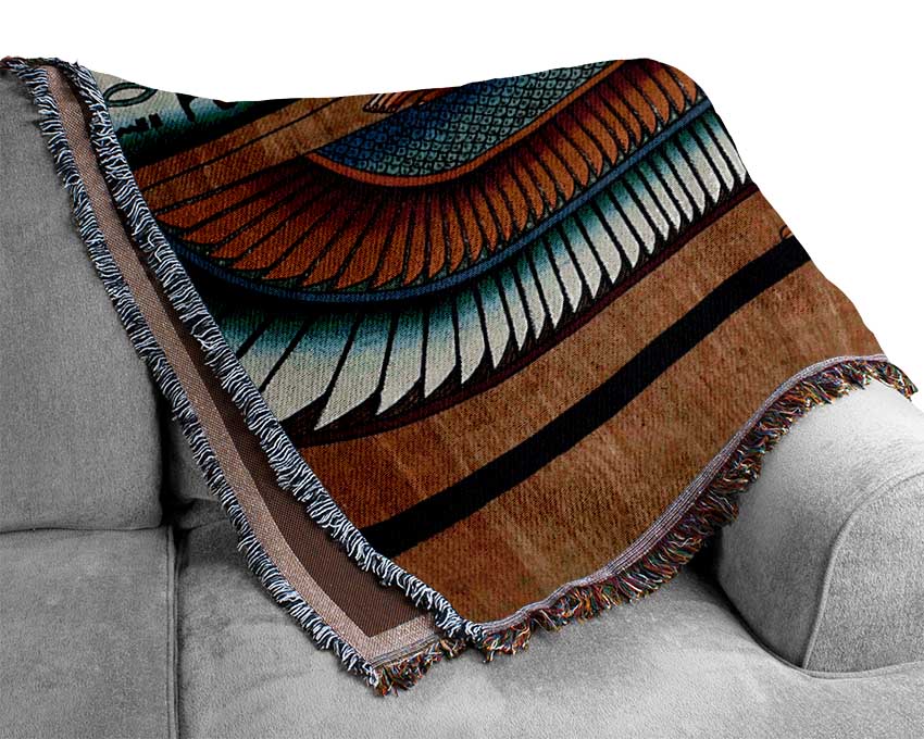 Egyptian Wings 1 Woven Blanket