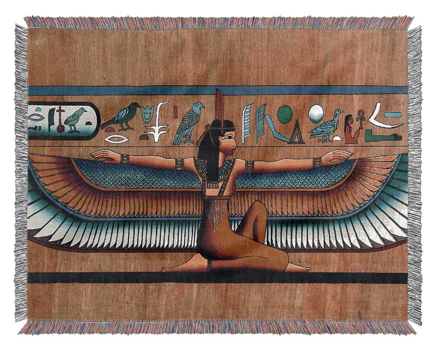 Egyptian Wings 1 Woven Blanket