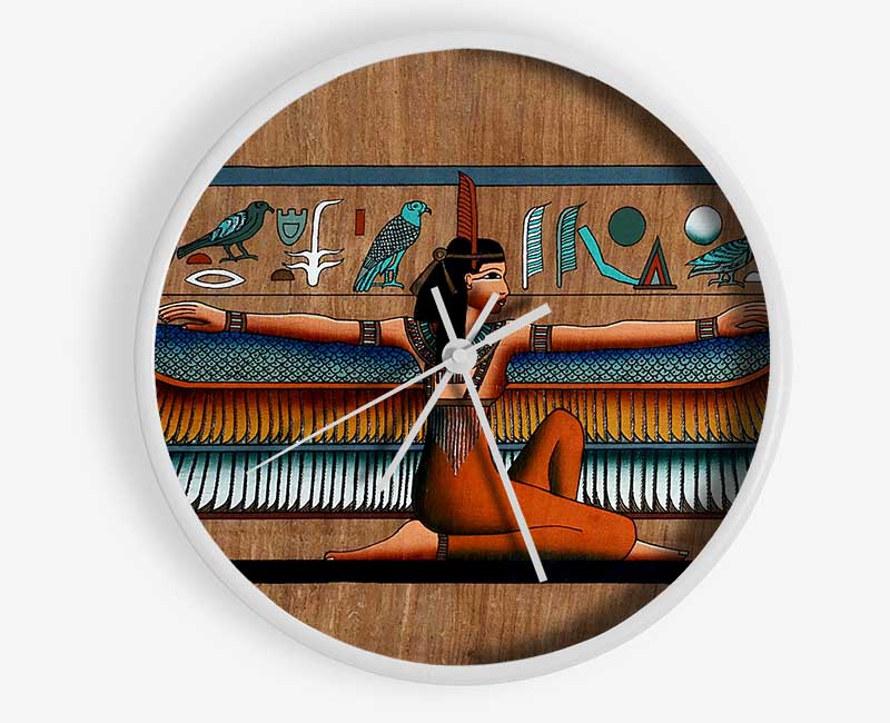 Egyptian Wings 1 Clock - Wallart-Direct UK