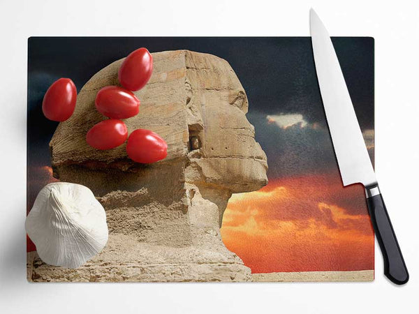 Egyptian Great Sphinx Of Giza 2 Glass Chopping Board