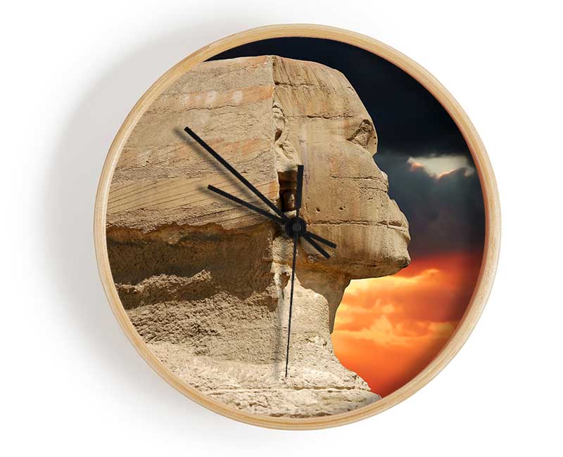 Egyptian Great Sphinx Of Giza 2 Clock - Wallart-Direct UK