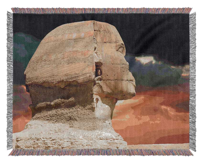 Egyptian Great Sphinx Of Giza 2 Woven Blanket