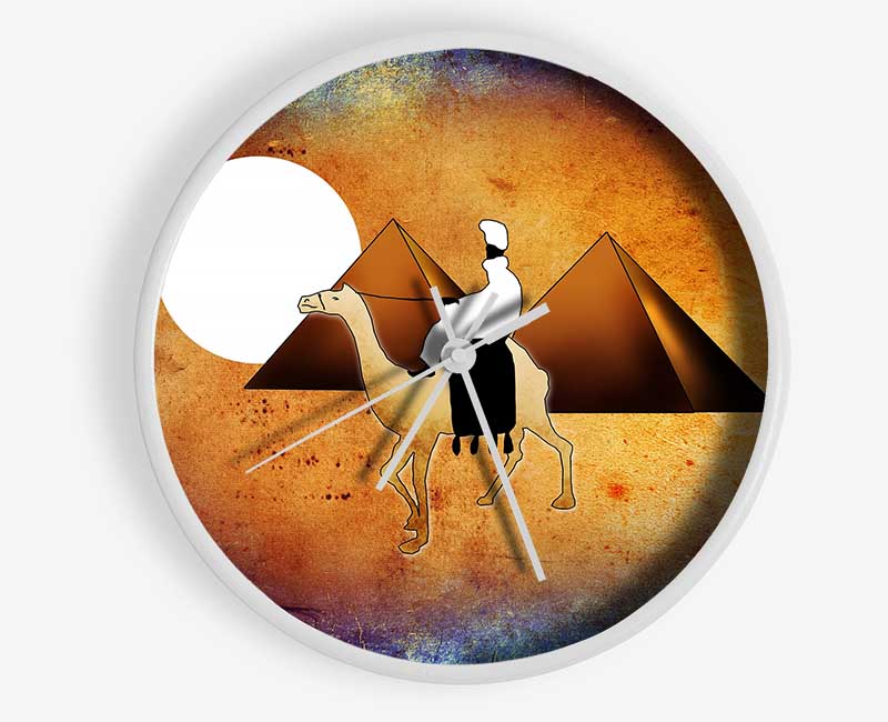 Egyptian Pyramids 5 Clock - Wallart-Direct UK