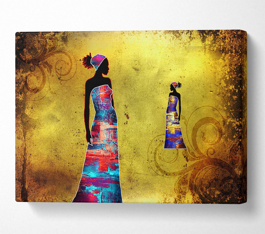 Picture of African Tribal Art 4 Canvas Print Wall Art