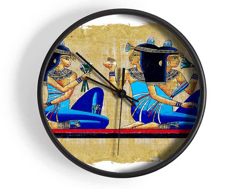 Egyptian Queens Clock - Wallart-Direct UK