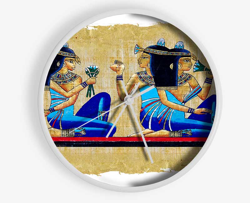 Egyptian Queens Clock - Wallart-Direct UK