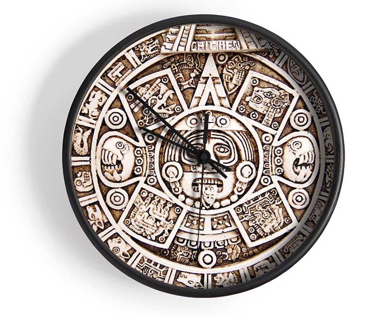 Mayan Sun 2 Clock - Wallart-Direct UK