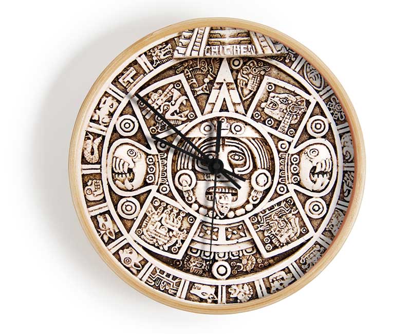 Mayan Sun 2 Clock - Wallart-Direct UK