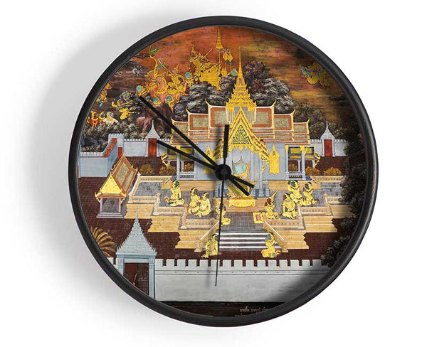 Indian Temple Clock - Wallart-Direct UK