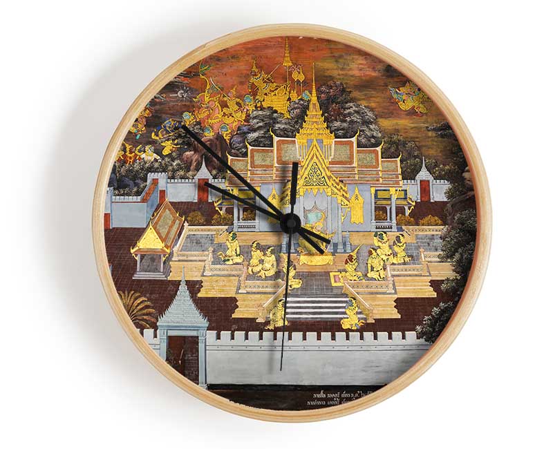 Indian Temple Clock - Wallart-Direct UK