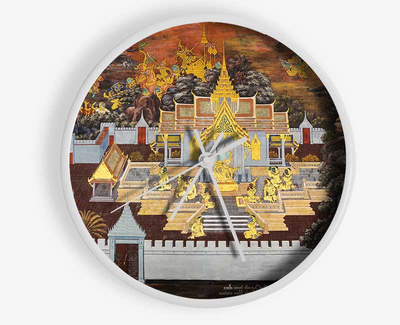 Indian Temple Clock - Wallart-Direct UK