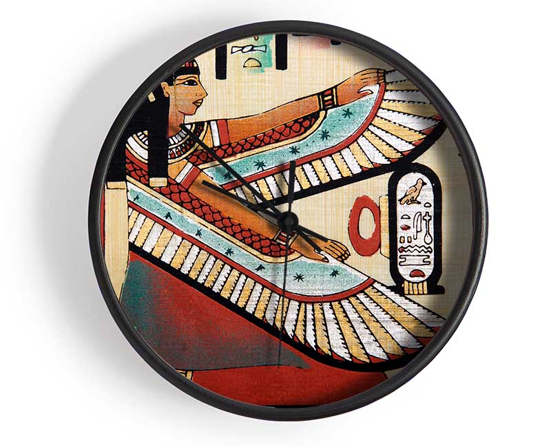 Egyptian Wings Clock - Wallart-Direct UK