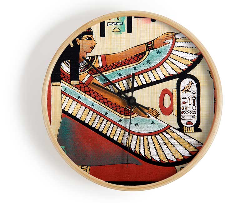 Egyptian Wings Clock - Wallart-Direct UK