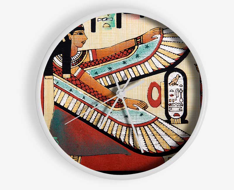 Egyptian Wings Clock - Wallart-Direct UK