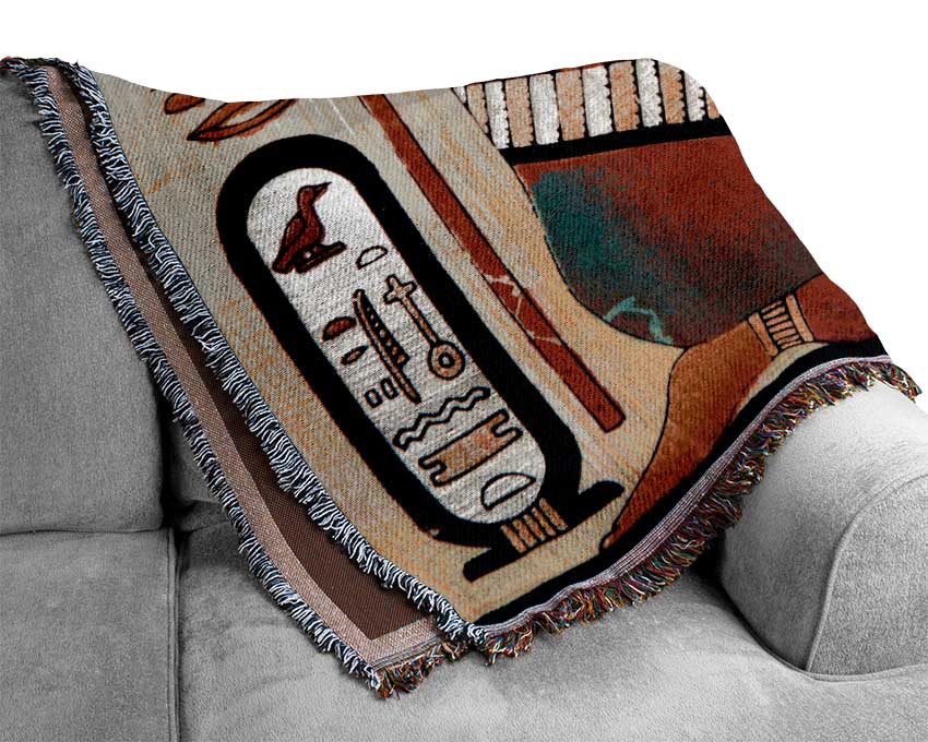 Egyptian Wings Woven Blanket