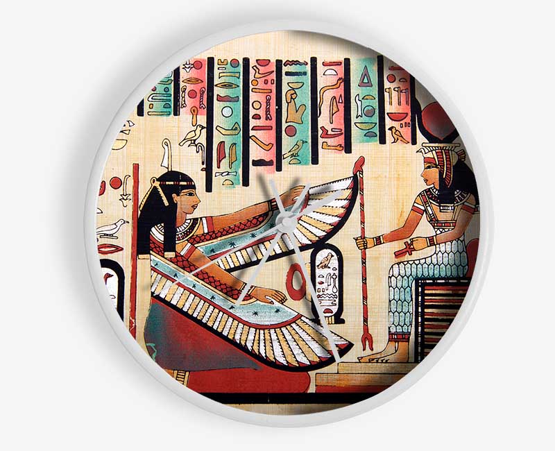 Egyptian Offering To The Queen Clock - Wallart-Direct UK