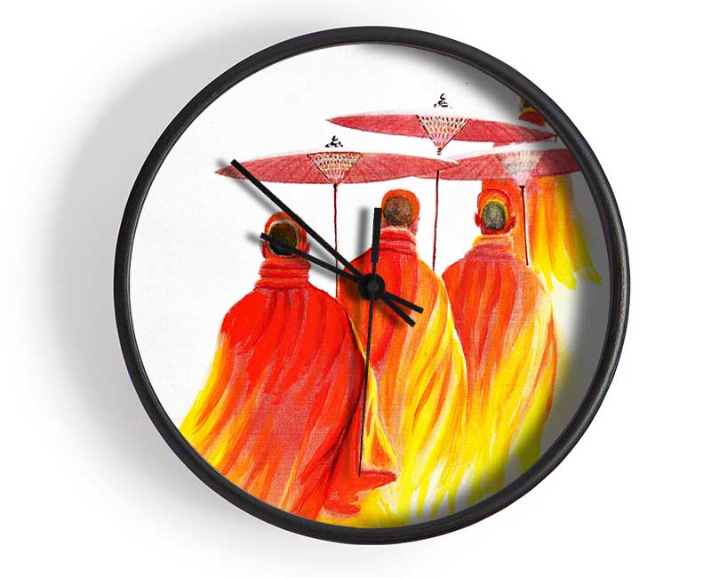 Buddhist monks Clock - Wallart-Direct UK