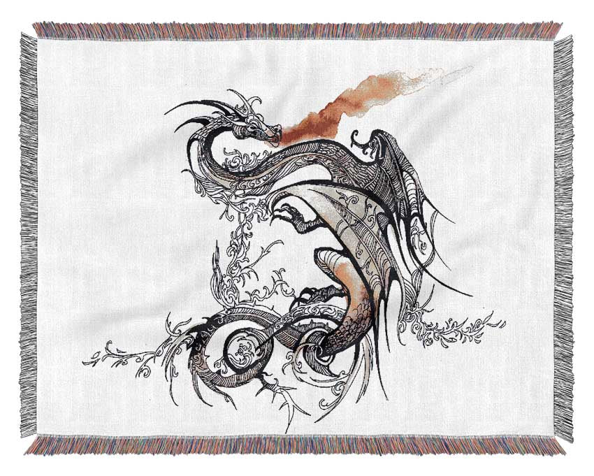 East Asia Dragon Woven Blanket