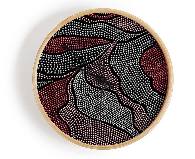 Aboriginal Pattern 10 Clock - Wallart-Direct UK