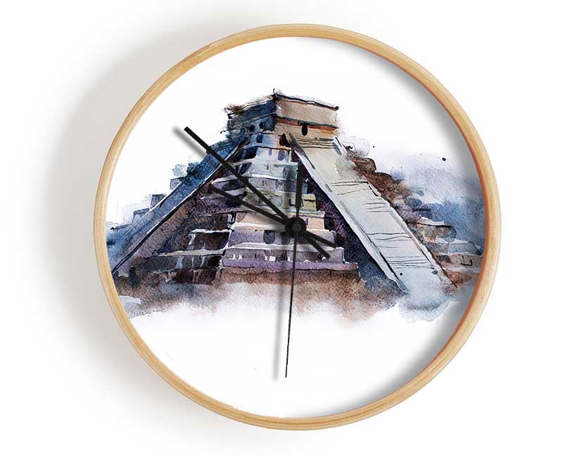 Egyptian Pyramids 3 Clock - Wallart-Direct UK