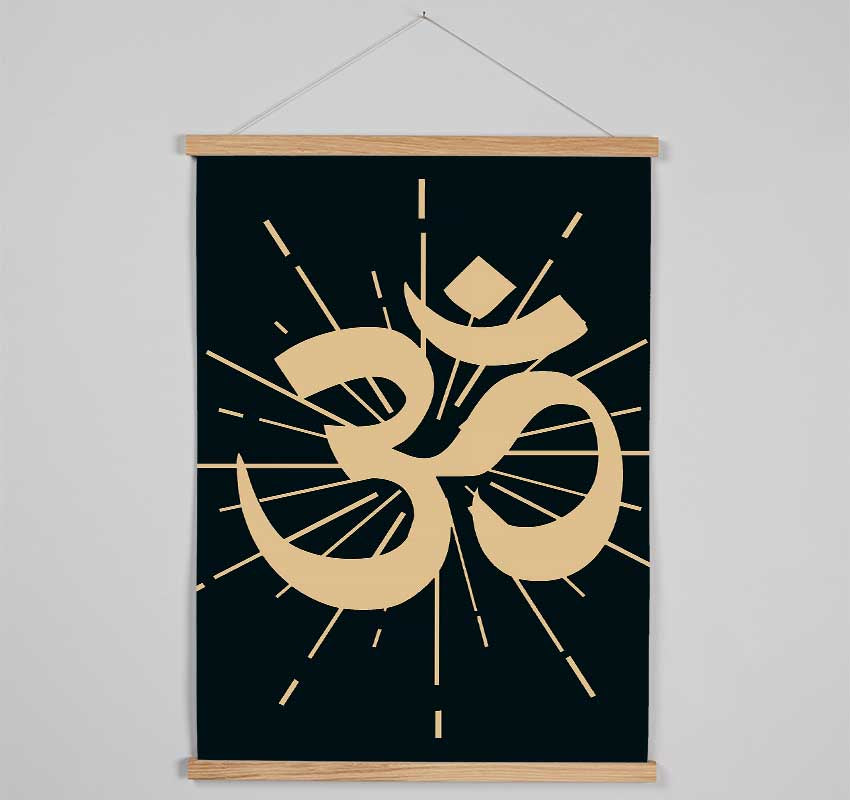 OM Meditation Sign Hanging Poster - Wallart-Direct UK