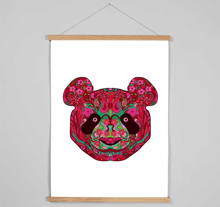 Flower Panda Hanging Poster - Wallart-Direct UK