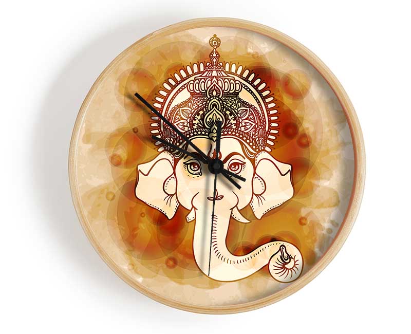 Hindu God Ganesha 6 Clock - Wallart-Direct UK