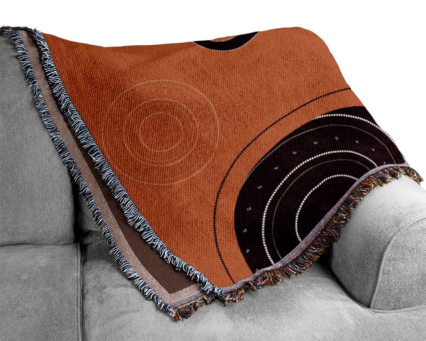 Aboriginal Kangaroo 3 Woven Blanket