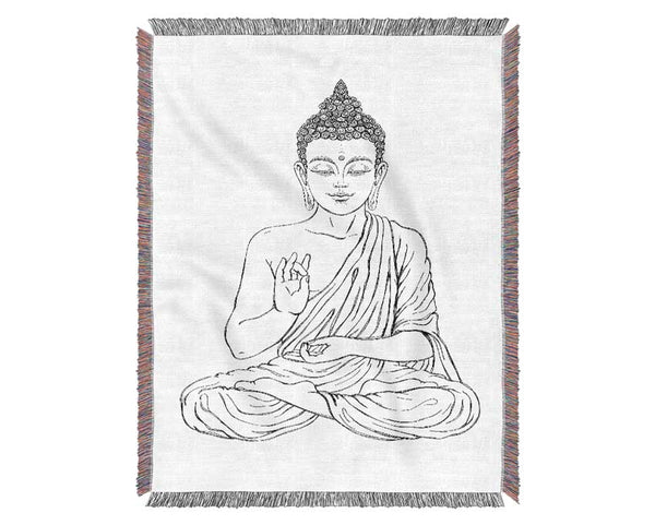 Buddha 12 Woven Blanket