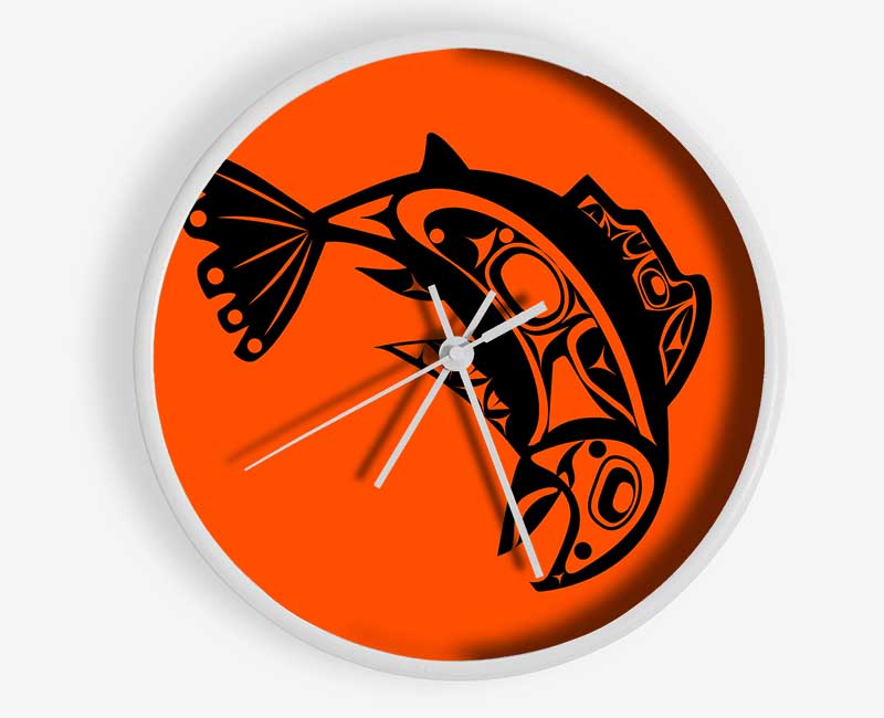 African Tribal Art 18 Clock - Wallart-Direct UK