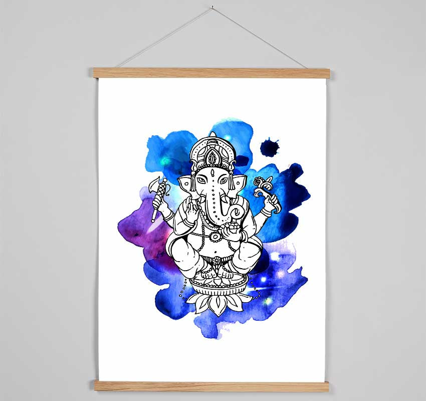 Hindu God Ganesha 5 Hanging Poster - Wallart-Direct UK