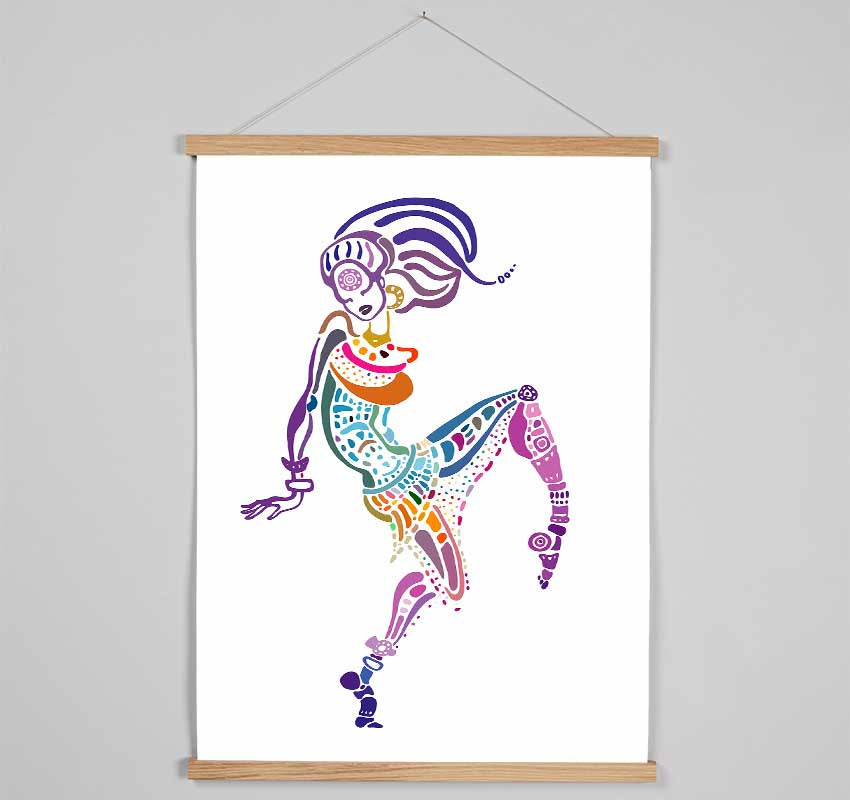 African Tribal Art 19 Hanging Poster - Wallart-Direct UK