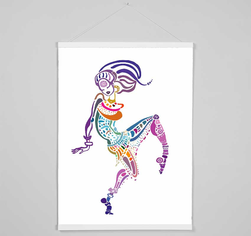 African Tribal Art 19 Hanging Poster - Wallart-Direct UK