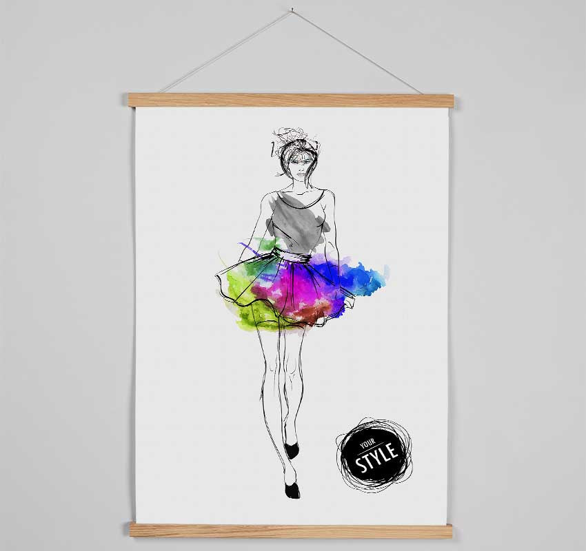 Designer Colour 2 Hanging Poster - Wallart-Direct UK