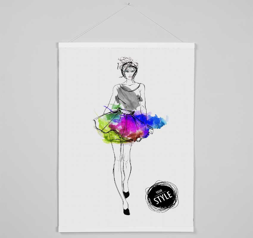 Designer Colour 2 Hanging Poster - Wallart-Direct UK