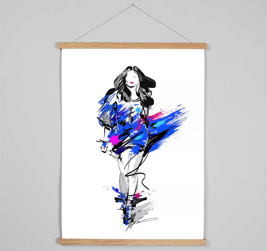 Runway Blues Hanging Poster - Wallart-Direct UK