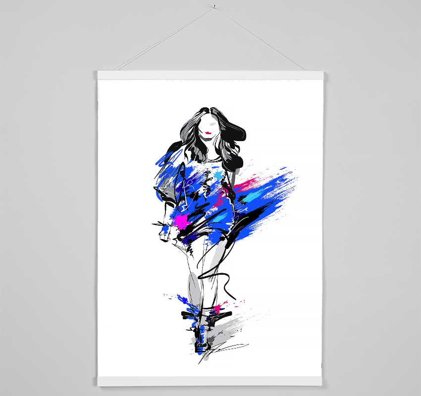 Runway Blues Hanging Poster - Wallart-Direct UK