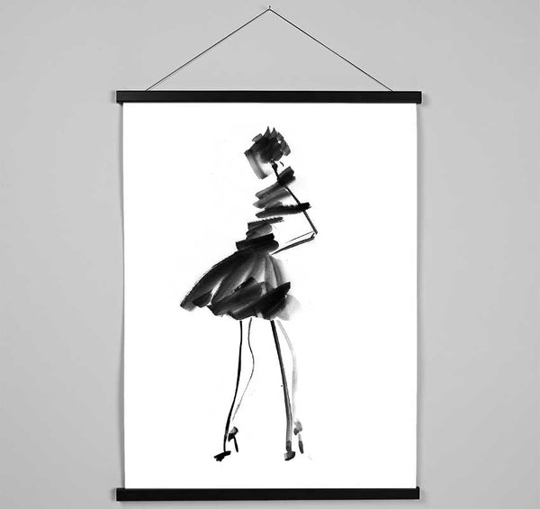 Little Black Dress Hanging Poster - Wallart-Direct UK