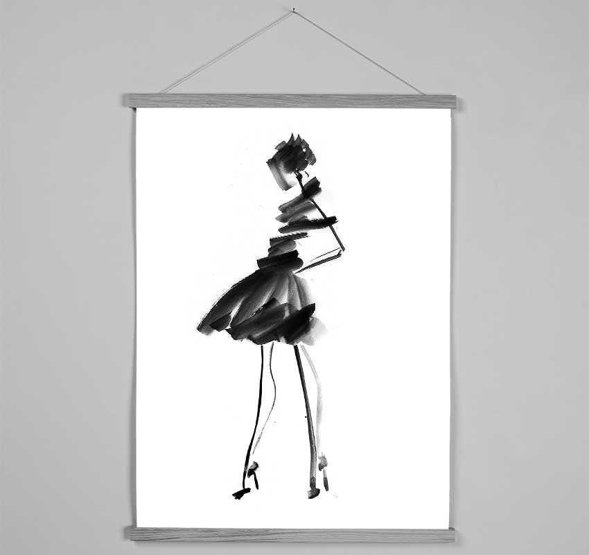 Little Black Dress Hanging Poster - Wallart-Direct UK