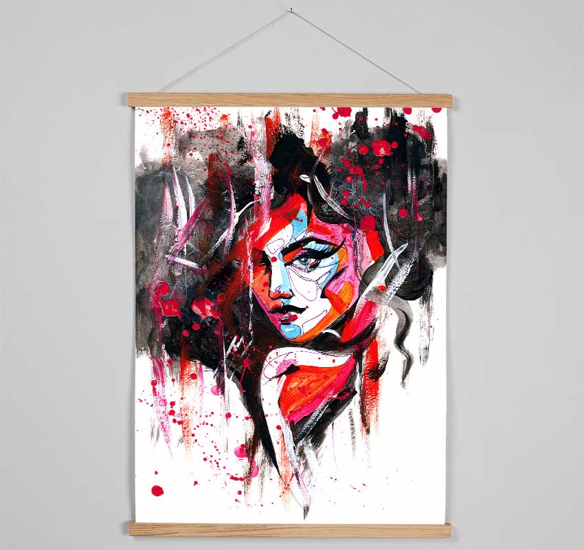 Hot Red Hanging Poster - Wallart-Direct UK