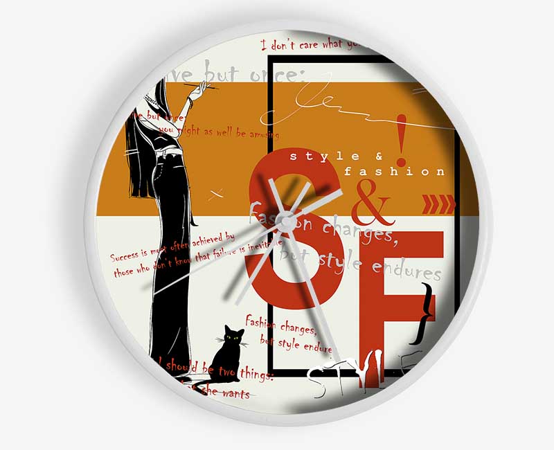 Fashion Changes Clock - Wallart-Direct UK