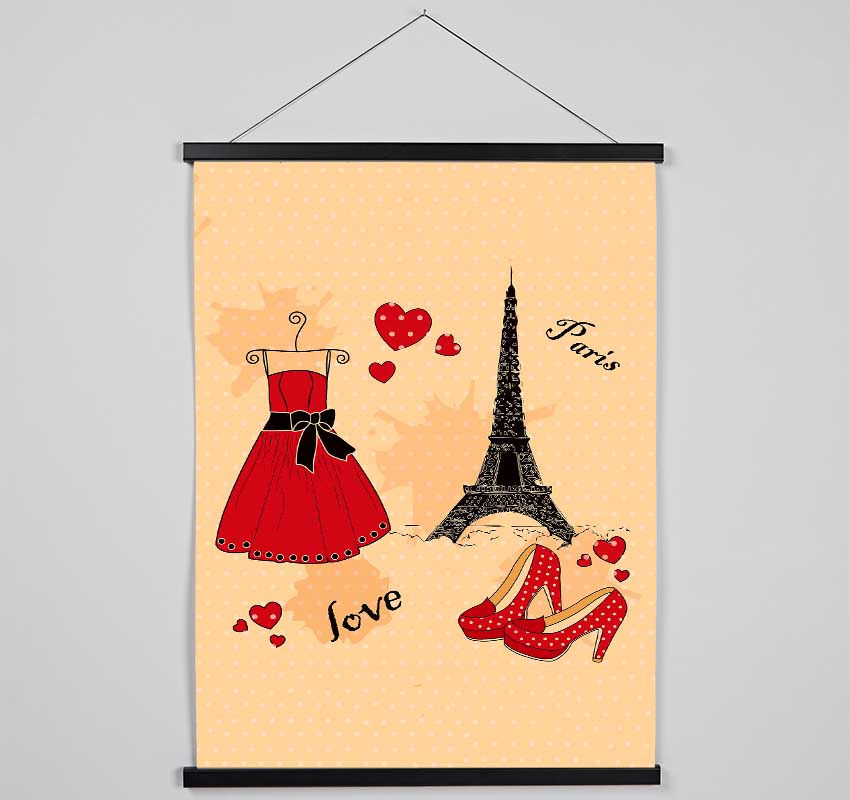 Paris With Love Hanging Poster - Wallart-Direct UK