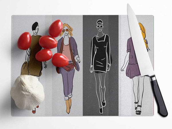 Catwalk Trends Glass Chopping Board