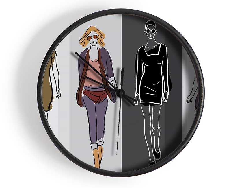 Catwalk Trends Clock - Wallart-Direct UK