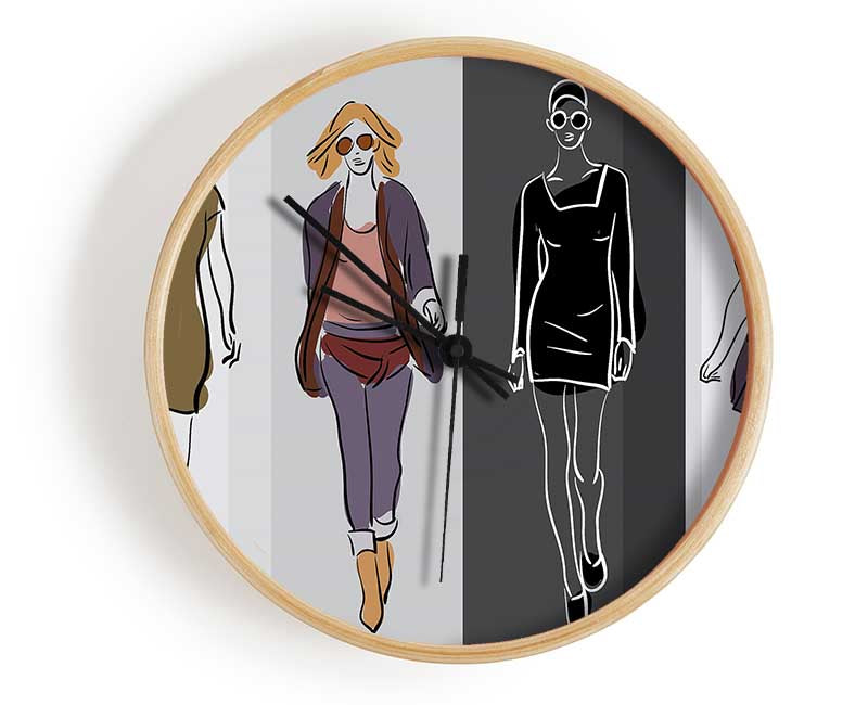 Catwalk Trends Clock - Wallart-Direct UK