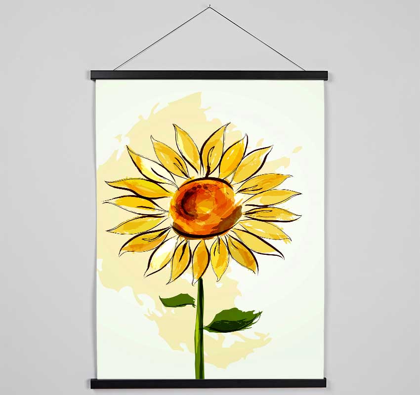 Sunflower Beauty Hanging Poster - Wallart-Direct UK