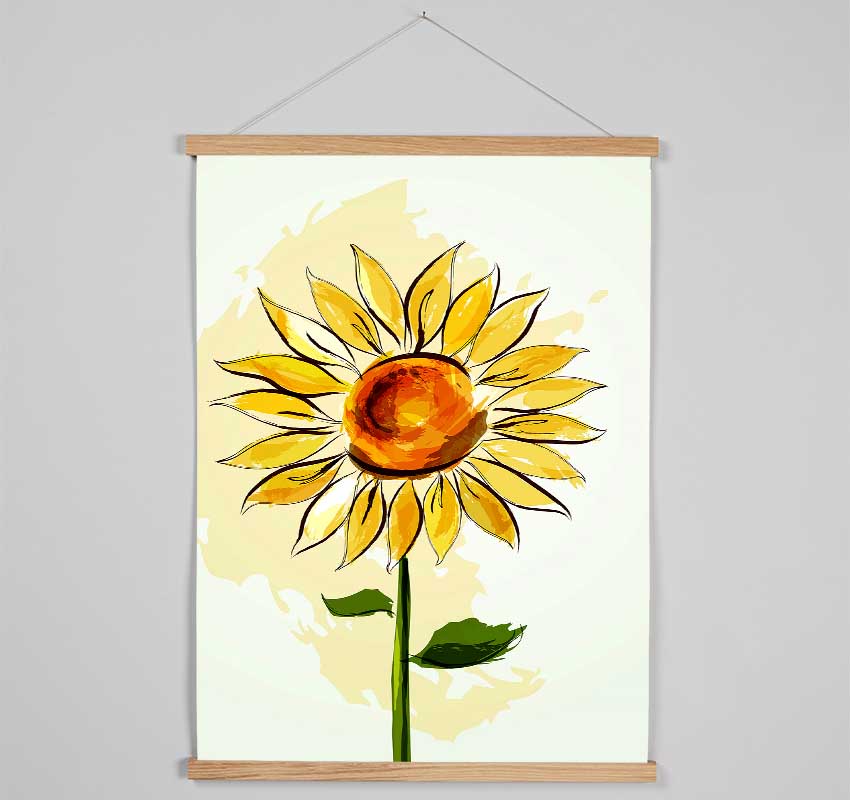 Sunflower Beauty Hanging Poster - Wallart-Direct UK